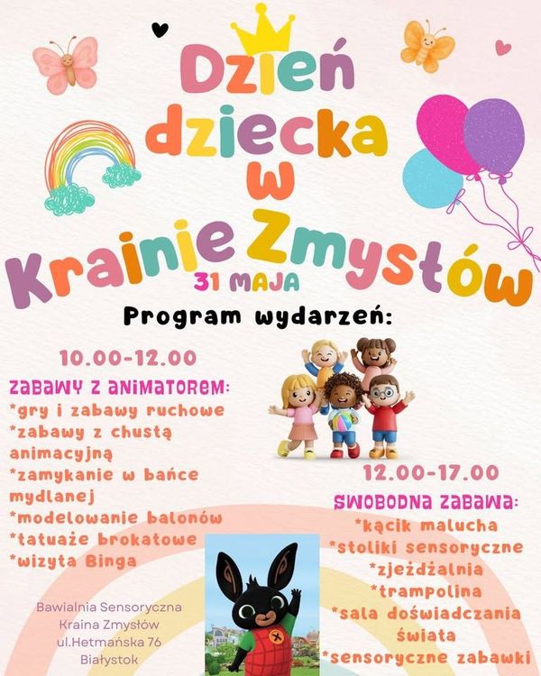 Dzień dziecka w Krainie Zmysłów