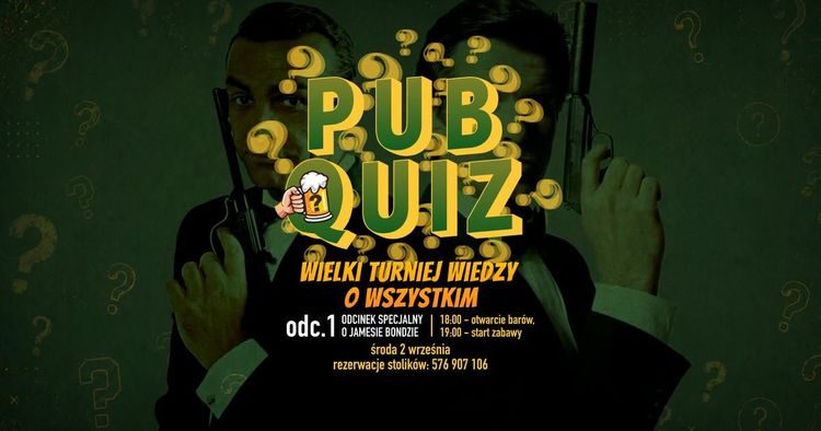 PubQuiz – nowy sezon – Wielki Turniej Wiedzy o JAMESIE BONDZIE! - wydarzenie w Białymstoku