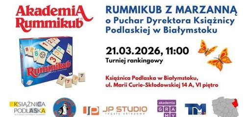Rummikub z Marzanną o Puchar Dyrektora Książnicy Podlaskiej w Białymstoku